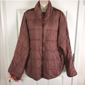 Free People dolman quilted jacket size large